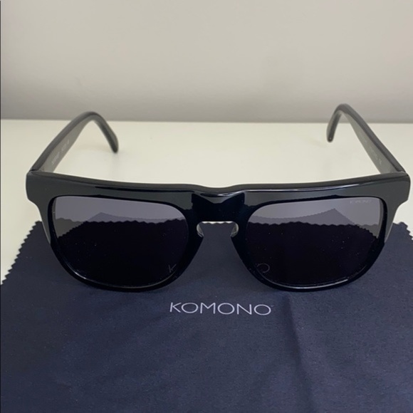 Komono Bennet Glossy Black New Sunglasses - Picture 9 of 16